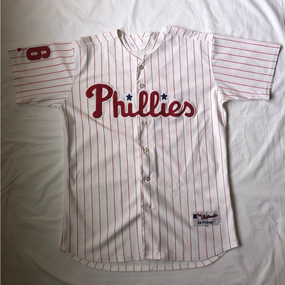 Philadelphia Phillies Chase Utley Jersey Size 50 *Great Condition